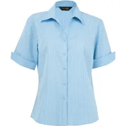 Ladies Quest Short Sleeve Blouse SkyRoyal